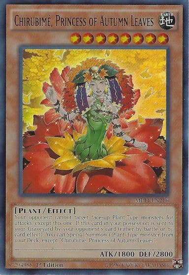 Chirubime Princess of Autumn Leaves 2014 Mega-Tins Mega Pack Yu-Gi-Oh! card