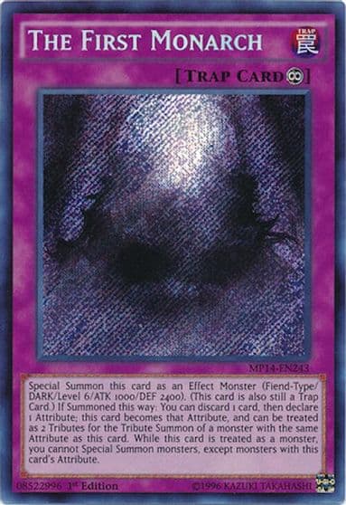 The First Monarch 2014 Mega-Tins Mega Pack Yu-Gi-Oh! card