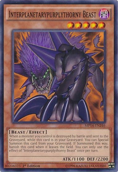 Interplanetarypurplythorny Beast 2014 Mega-Tins Mega Pack Yu-Gi-Oh! card