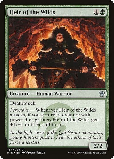 Heir of the Wilds Khans of Tarkir Magic card
