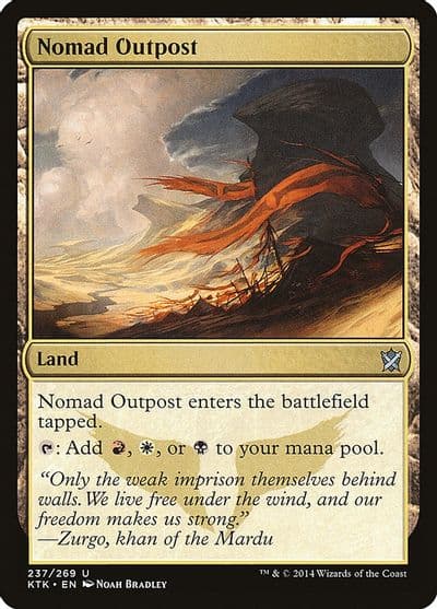Nomad Outpost Khans of Tarkir Magic card