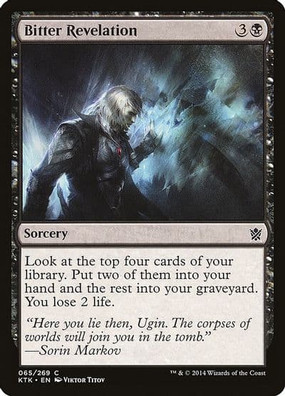 Bitter Revelation Khans of Tarkir Magic card