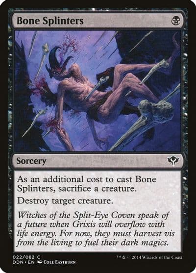 Bone Splinters Duel Decks: Speed vs. Cunning Magic card