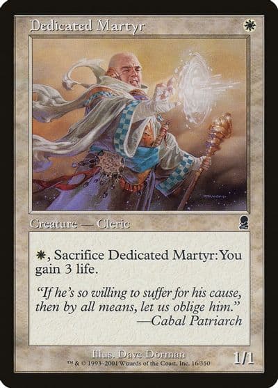 Dedicated Martyr Odyssey Magic card