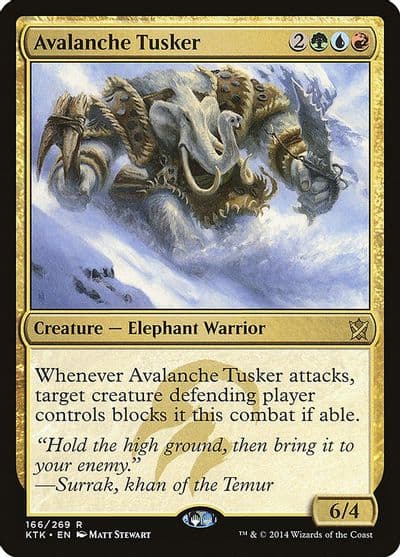 Avalanche Tusker Khans of Tarkir Magic card
