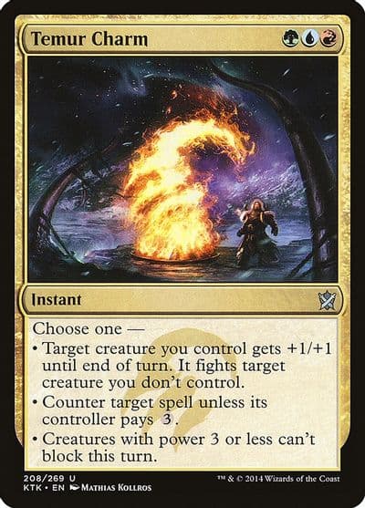 Temur Charm Khans of Tarkir Magic card