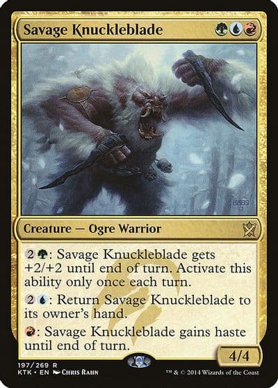 Savage Knuckleblade Khans of Tarkir Magic card