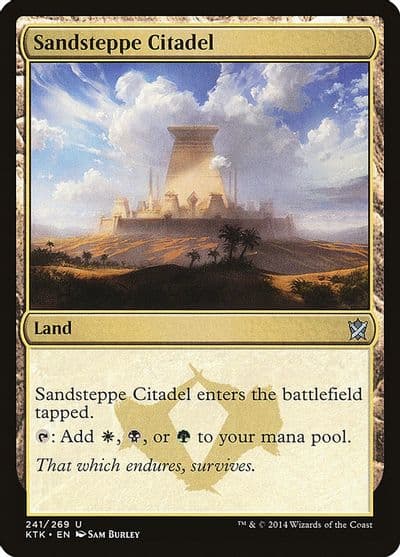 Sandsteppe Citadel Khans of Tarkir Magic card