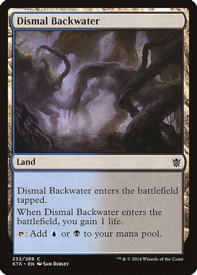 Dismal Backwater Khans of Tarkir Magic card