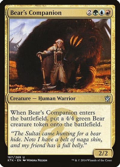 Bears Companion Khans of Tarkir Magic card