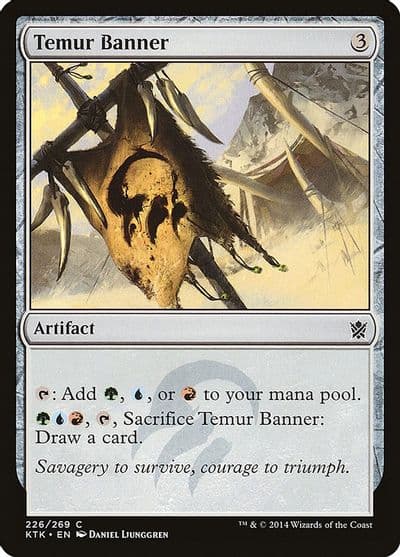 Temur Banner Khans of Tarkir Magic card