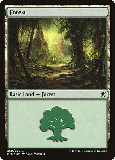 Forest 269 Khans of Tarkir Magic card