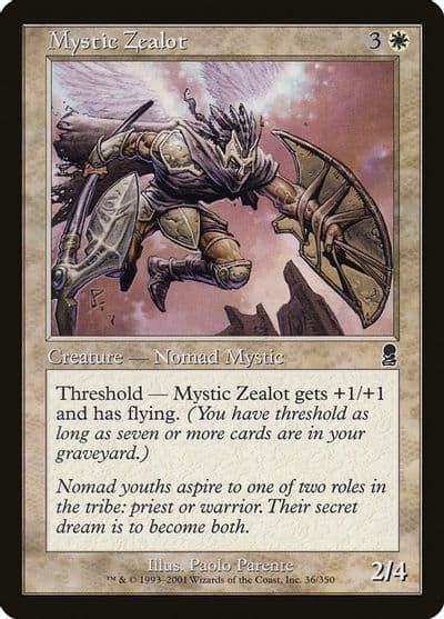 Mystic Zealot Odyssey Magic card