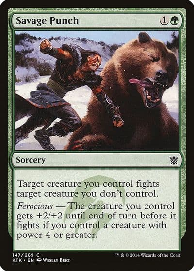 Savage Punch Khans of Tarkir Magic card