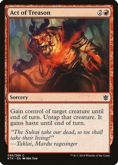 Act of Treason Khans of Tarkir Magic card