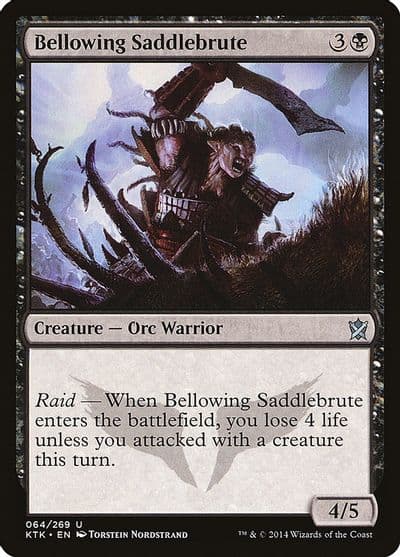 Bellowing Saddlebrute Khans of Tarkir Magic card