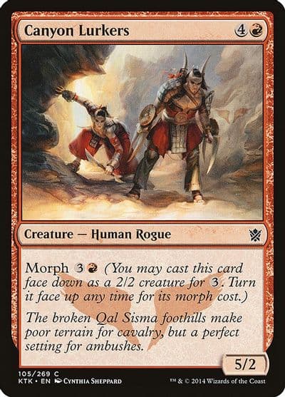 Canyon Lurkers Khans of Tarkir Magic card