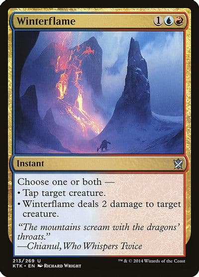 Winterflame Khans of Tarkir Magic card