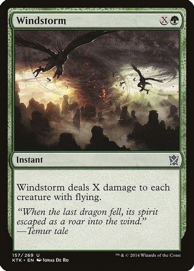 Windstorm Khans of Tarkir Magic card