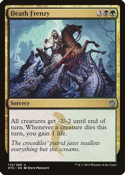 Death Frenzy Khans of Tarkir Magic card