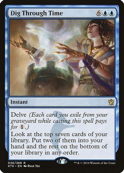 Dig Through Time Khans of Tarkir Magic card