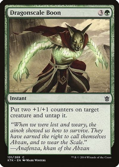 Dragonscale Boon Khans of Tarkir Magic card