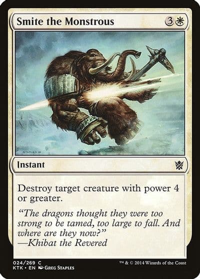 Smite the Monstrous Khans of Tarkir Magic card