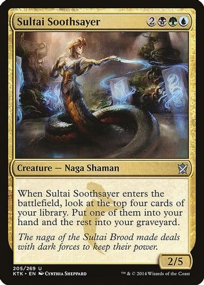 Sultai Soothsayer Khans of Tarkir Magic card