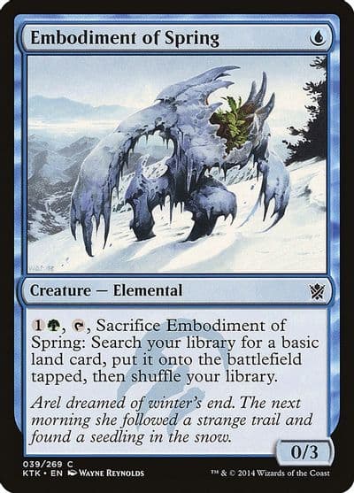 Embodiment of Spring Khans of Tarkir Magic card