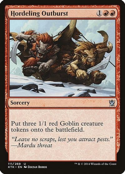 Hordeling Outburst Khans of Tarkir Magic card