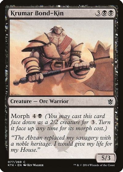 Krumar Bond Kin Khans of Tarkir Magic card