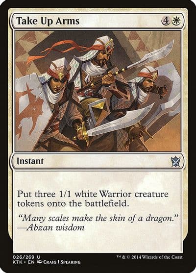 Take Up Arms Khans of Tarkir Magic card