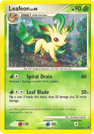 Leafeon (DP Majestic Dawn) Deck Exclusives Pokemon card