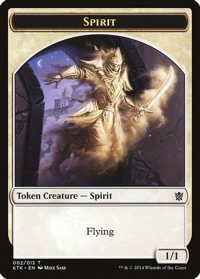 Spirit Token Khans of Tarkir Magic card