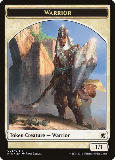 Warrior Token 003 Khans of Tarkir Magic card