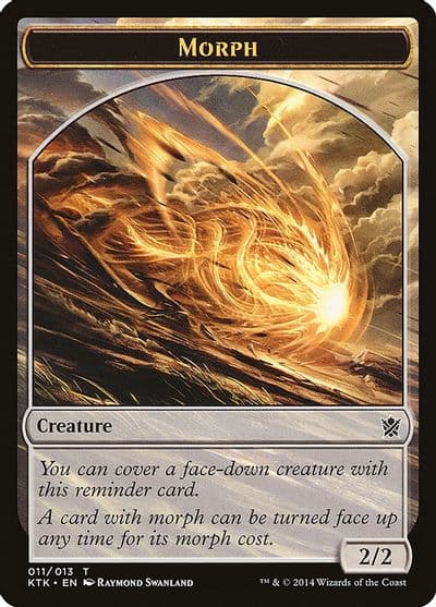 Morph Token Khans of Tarkir Magic card
