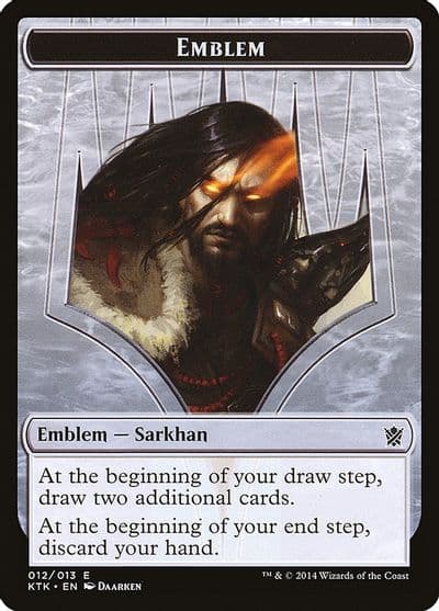 Emblem Sarkhan the Dragonspeaker Khans of Tarkir Magic card