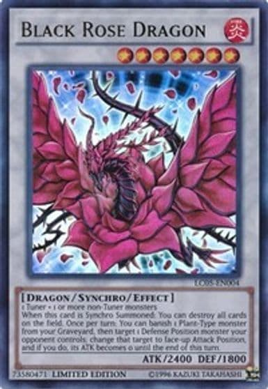 Black Rose Dragon LC05 EN004 Legendary Collection 5D's Yu-Gi-Oh! card