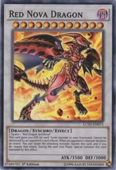Red Nova Dragon Legendary Collection 5D's Yu-Gi-Oh! card