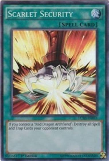 Scarlet Security Legendary Collection 5D's Yu-Gi-Oh! card