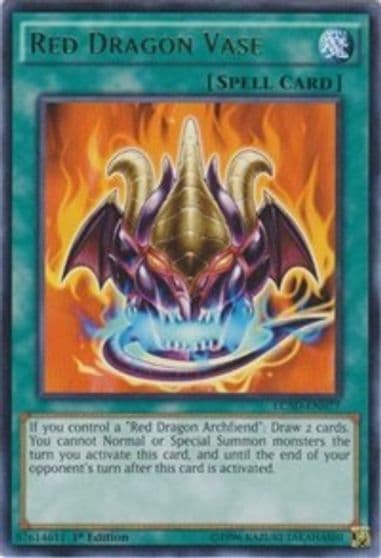 Red Dragon Vase Legendary Collection 5D's Yu-Gi-Oh! card