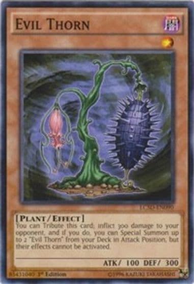 Evil Thorn Legendary Collection 5D's Yu-Gi-Oh! card