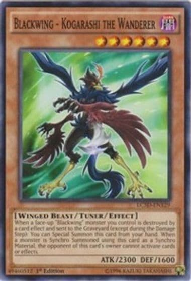 Blackwing Kogarashi the Wanderer Legendary Collection 5D's Yu-Gi-Oh! card