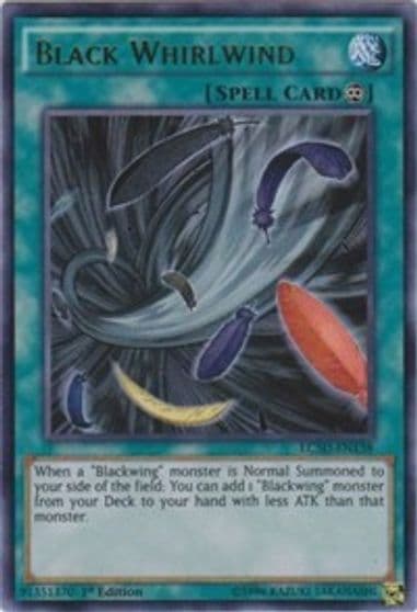 Black Whirlwind Legendary Collection 5D's Yu-Gi-Oh! card