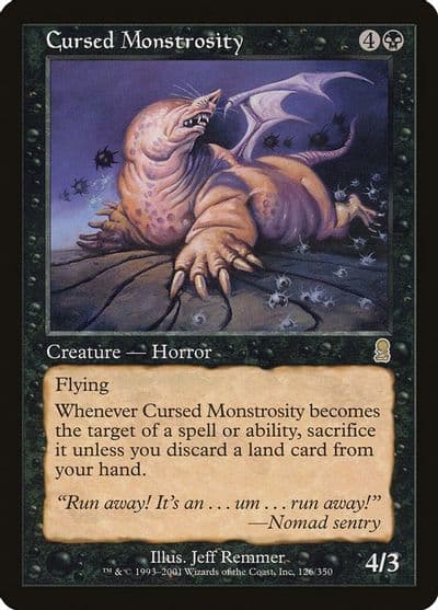 Cursed Monstrosity Odyssey Magic card