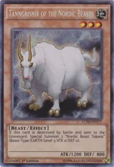 Tanngrisnir of the Nordic Beasts Legendary Collection 5D's Yu-Gi-Oh! card