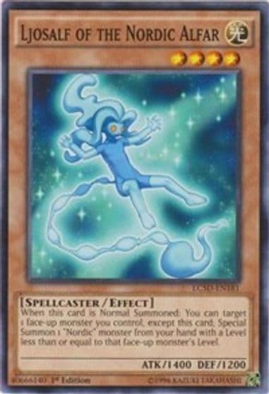 Ljosalf of the Nordic Alfar Legendary Collection 5D's Yu-Gi-Oh! card