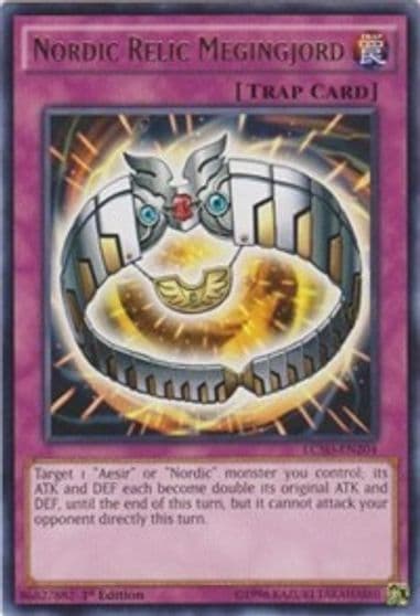 Nordic Relic Megingjord Legendary Collection 5D's Yu-Gi-Oh! card
