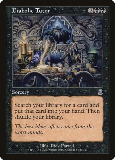 Diabolic Tutor Odyssey Magic card