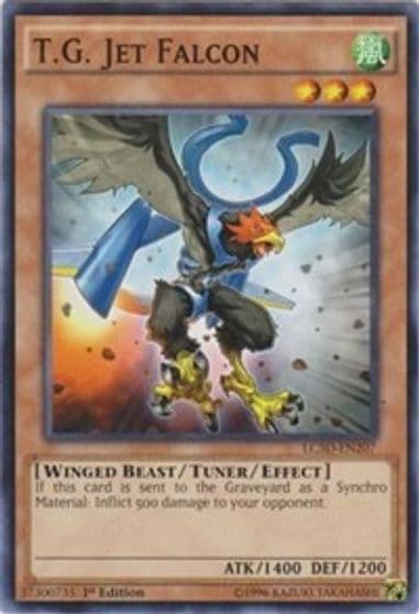 TG Jet Falcon Legendary Collection 5D's Yu-Gi-Oh! card